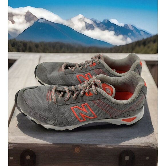 New Balance Womens WL661VKS Gray/ Neon Orange Running Shoes Sneakers Size 6.5B - Picture 3 of 8